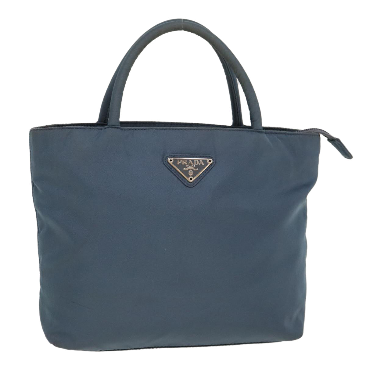 Prada Hand Bag Nylon Blue