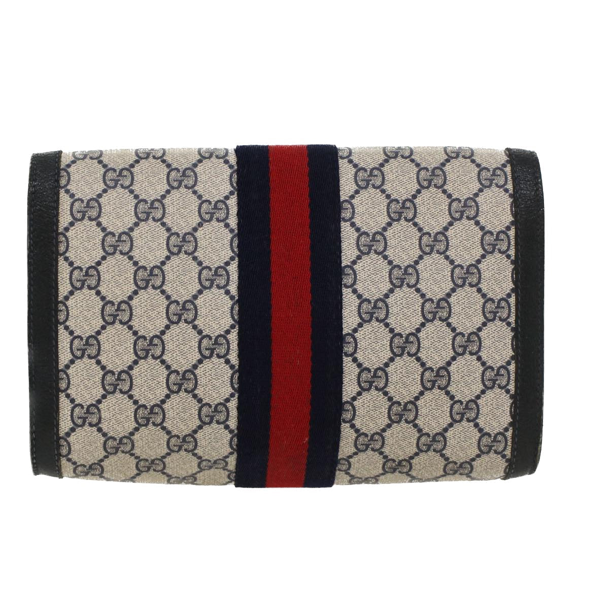 Gucci Leather Canvas Clutch