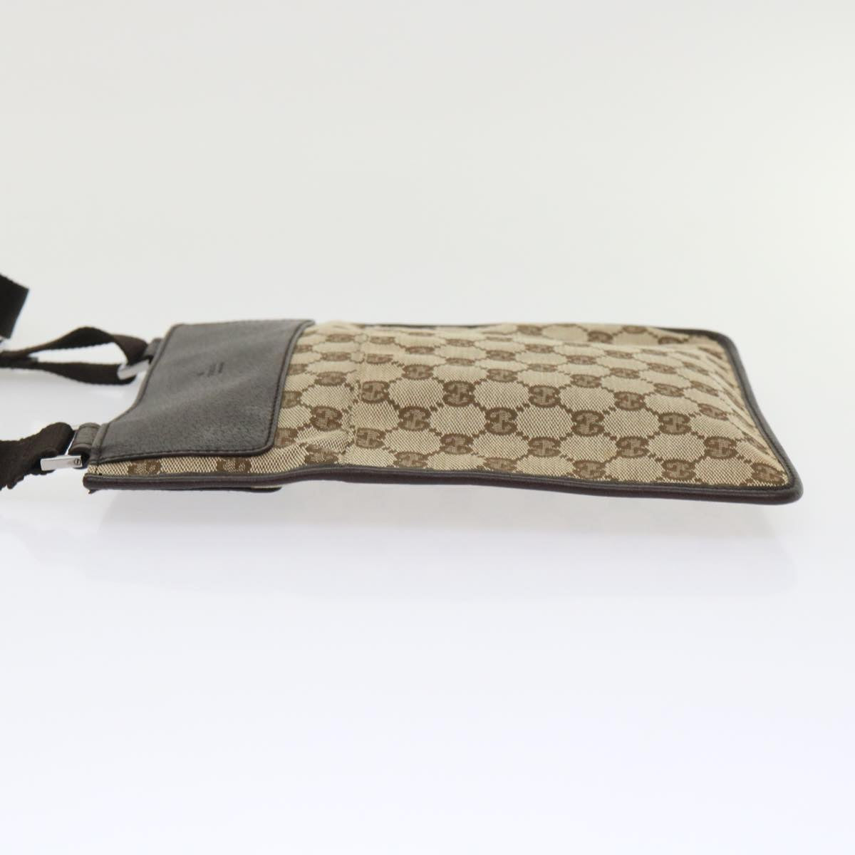 Gucci Leather Canvas Shoulder Bag
