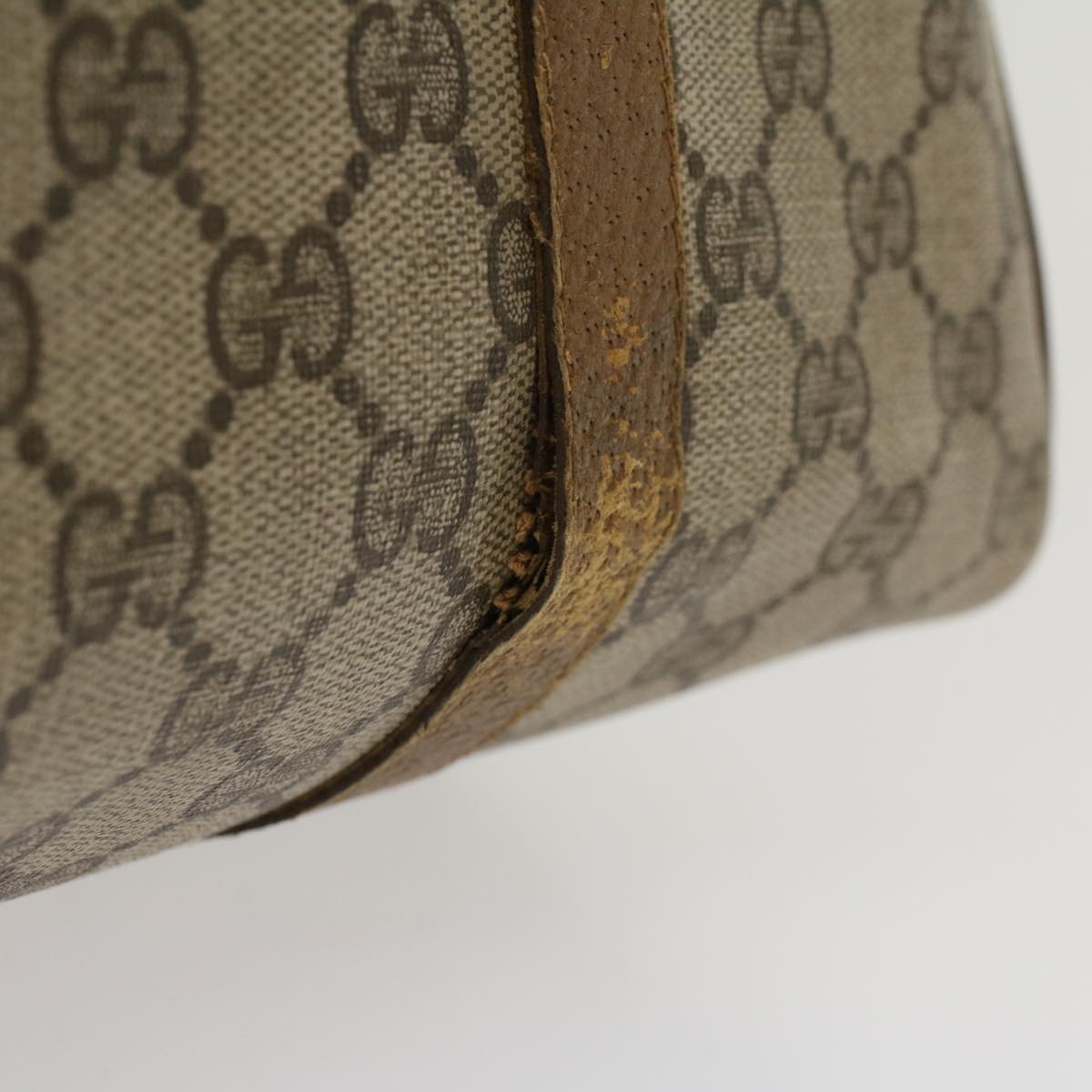 Gucci Leather Canvas Shoulder Bag