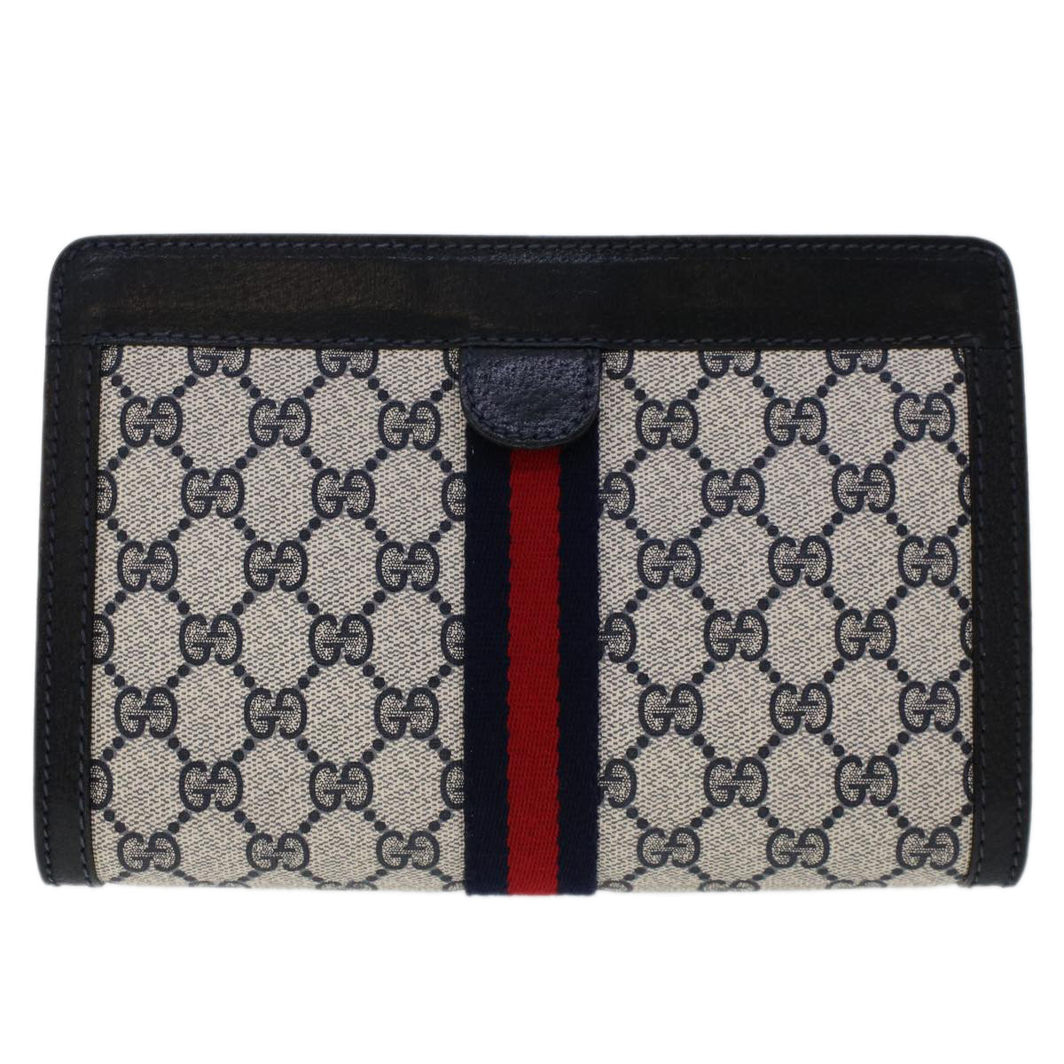 Gucci Leather Canvas Clutch