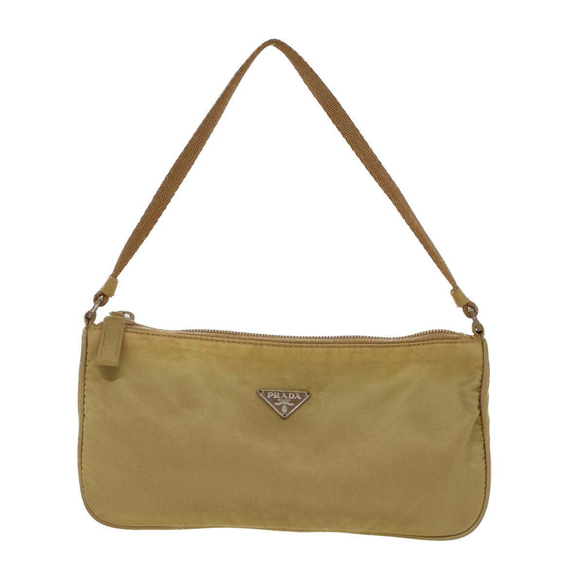 Prada Accessory Pouch Nylon Beige Luxury Handbag