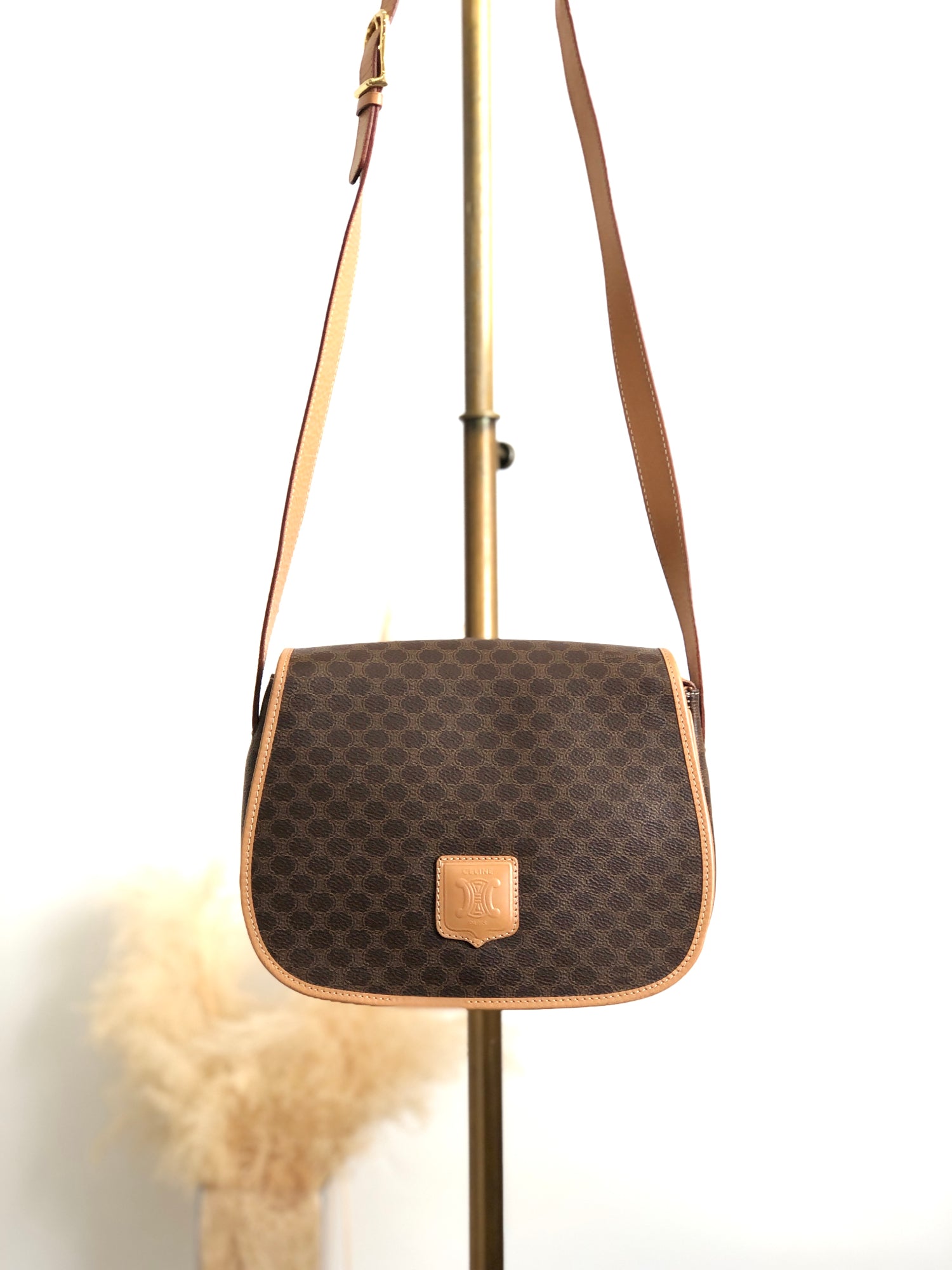 CELINE Flap Shoulder bag Brown kbjacj