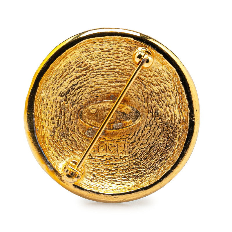 Chanel Gold Plated Coco Mark Brooch Classic Flap Tote