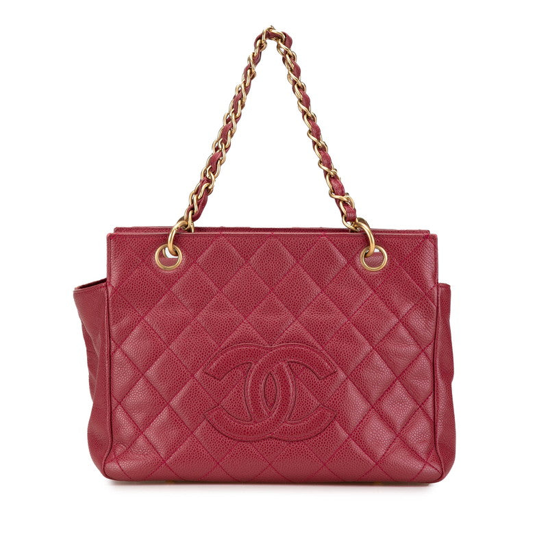 Chanel Coco Mark Matelasse Caviar Skin Shoulder Bag Classic Flap